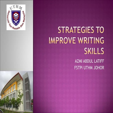 Strategies to Improve Writing Skills
