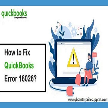Strategies to Resolve QuickBooks Error code 16026.pdf
