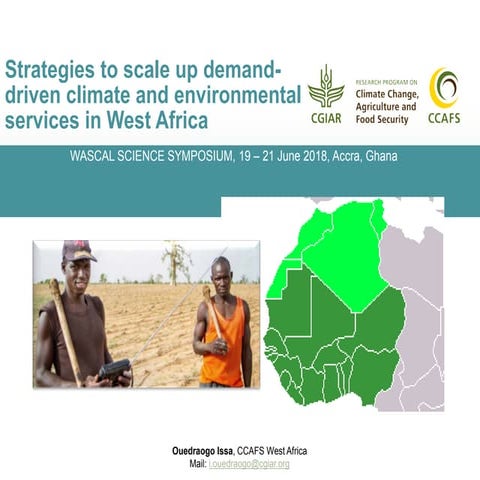 Strategies to scale up demand driven climate and environmental services