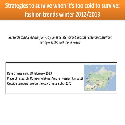 Strategies to survive in Russian winter: fashion trends | PPT