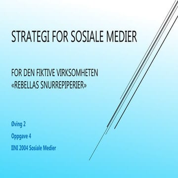 Strategi for sosiale medier