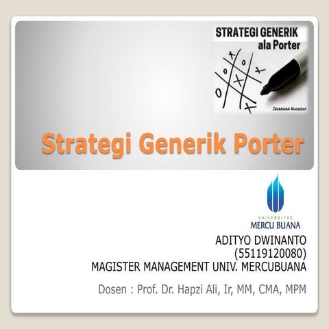 Strategi generik porter