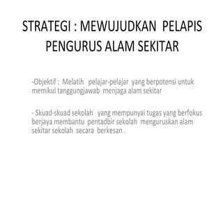 Strategi menjaga alam sekitar part 5