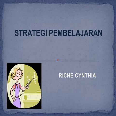 Strategi pembelajaran
