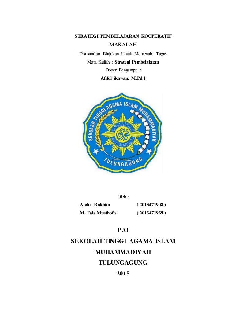 Strategi Pembelajaran Kooperatif