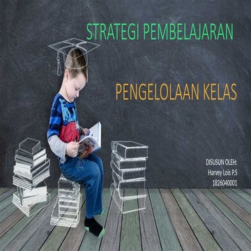 Strategi Pembelajaran Dalam Pengelolaan Kelas