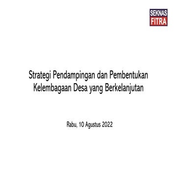 Strategi Pendampingan dan Pementukan Kelembagaan Desa yang Berkelanjutan.pdf