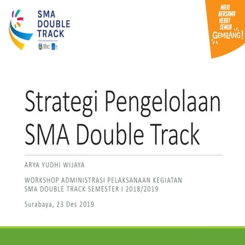 Strategi pengelolaan sma double track 2019 final