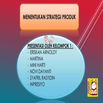 Strategi produk | PPTX