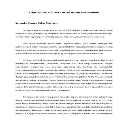 Strategipublicrelationsdalampemasaran