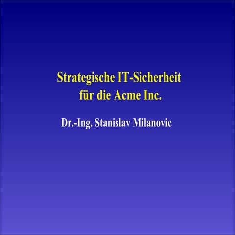 Strategische IT-Sicherheit für die Landeshauptstadt München