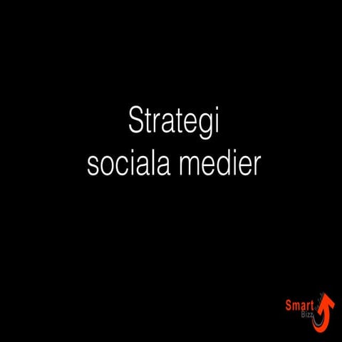 Strategi sociala medier 