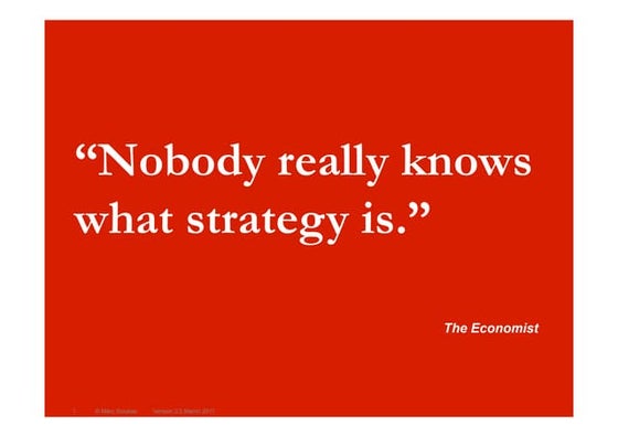 What is strategy?