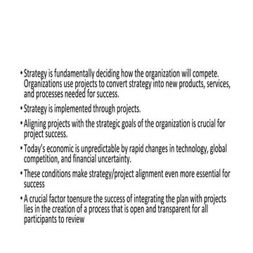 Strategic Project Management | PPTX