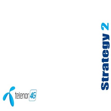 Designed Strategy for Telenor - Strategy 2