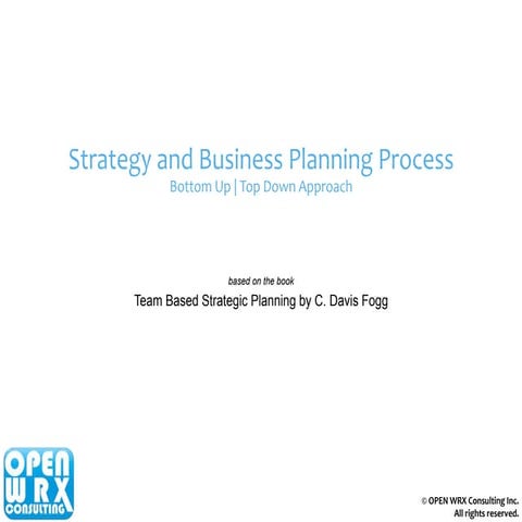 Strategy and Business Planning