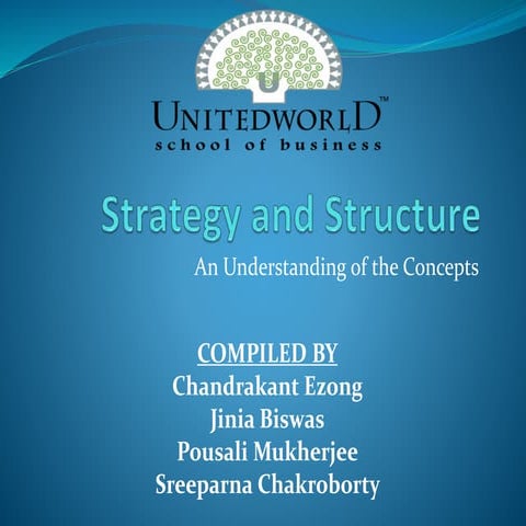  Presentation on Strategy and structure