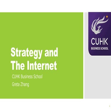 Strategy and the Internet