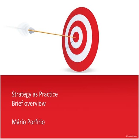 Strategy as practice