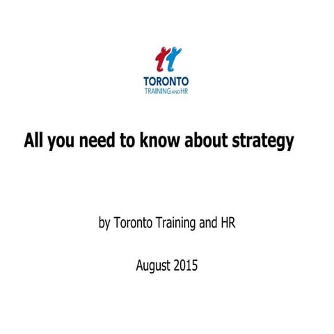 Strategy August 2015