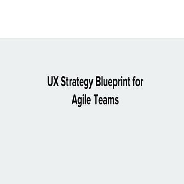 Strategy Blueprint for Agile