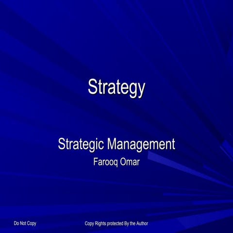 Strategy Business Intent