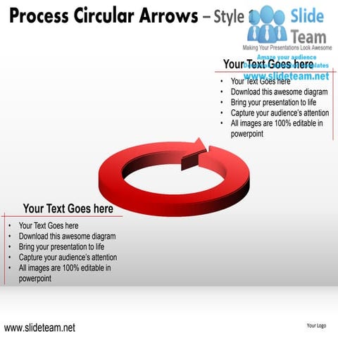 Strategy cycle circular round jigsaw maze piece arrows 1 powerpoint presentat...