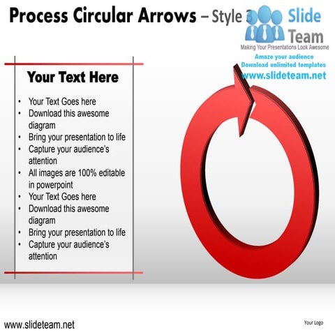 Strategy cycle circular round jigsaw maze piece arrows 3 powerpoint presentat...