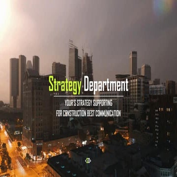 Strategy department 