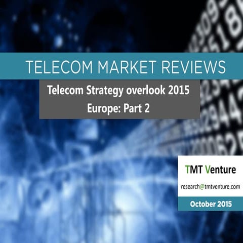 Telecom strategy review 2015: Europe (part 2)