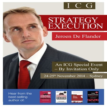 Strategy Execution Conference Sydney by Jeroen De Flander