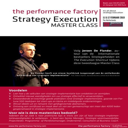 Strategie-implementatie Master Class Jeroen De Flander 2019