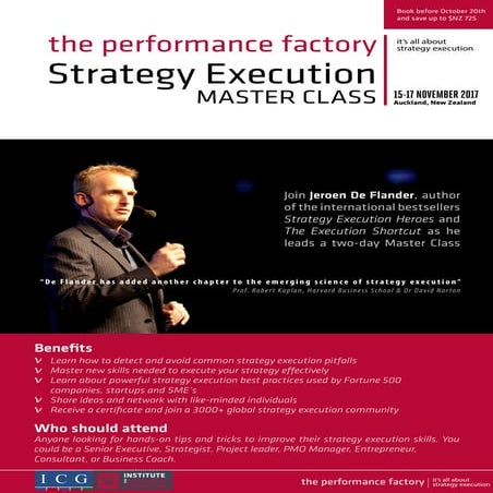 Strategy Execution Master Class New Zealand 2017