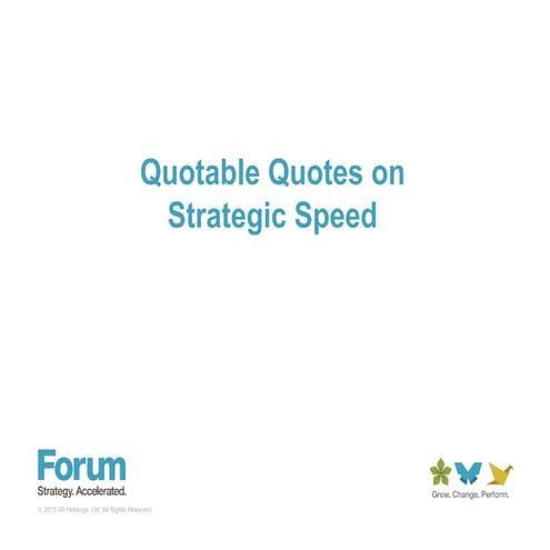 Strategy execution quotes