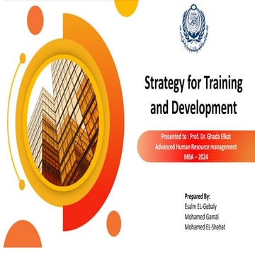 HR Strategies for Training and development