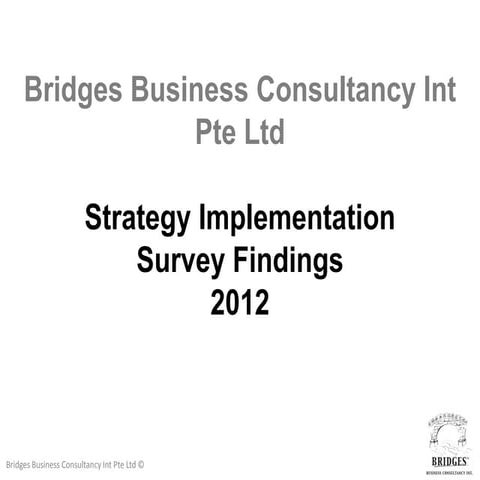 Strategy Implementation Survey Results 2012