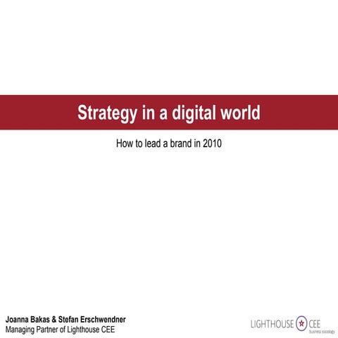 Strategy in a digital world