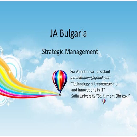 Classical Strategy Management (overview) by Sia Valentinova Tsolova