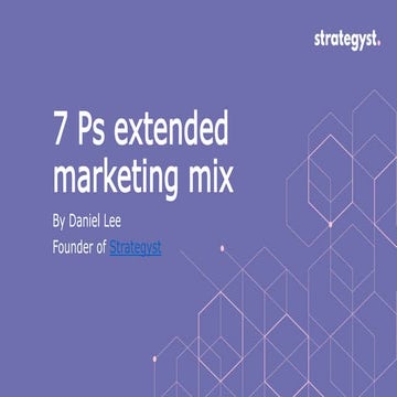 7 Ps extended marketing mix - Strategyst