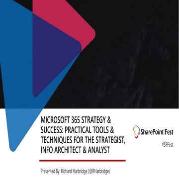 MICROSOFT 365 STRATEGY & SUCCESS: PRACTICAL TOOLS & TECHNIQUES FOR THE STRATE...