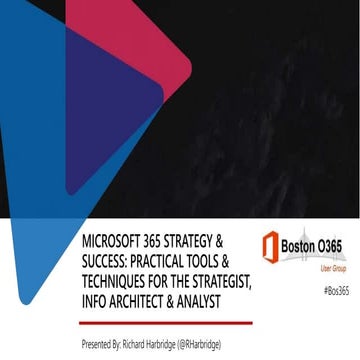 MICROSOFT 365 STRATEGY & SUCCESS: PRACTICAL TOOLS & TECHNIQUES FOR THE STRATE...