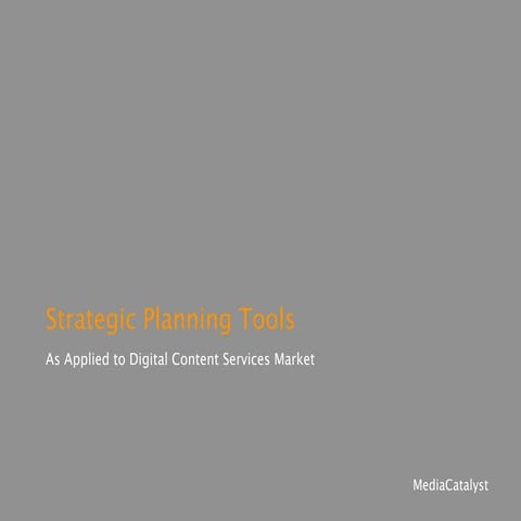 Digital Music Services (Strategic Review & Options)