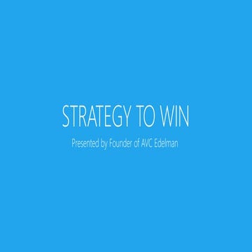 Playing to Win | PPTX