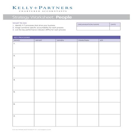 Business Tool: People Strategy Worksheet | PDF