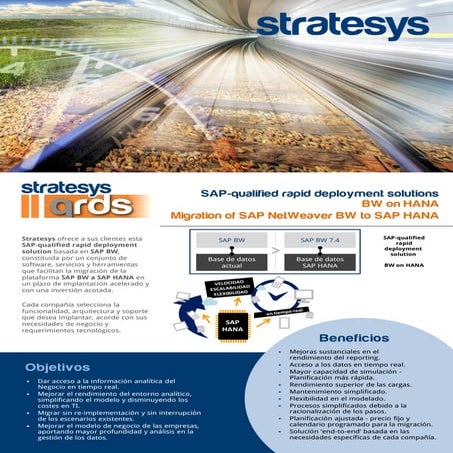 Stratesys RDS Migración BW a SAP HANA
