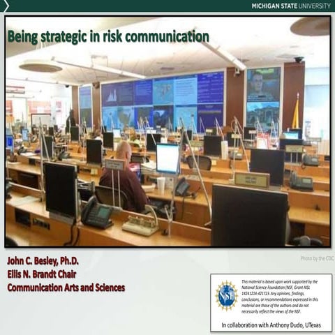 Strategic Science and Risk Communication