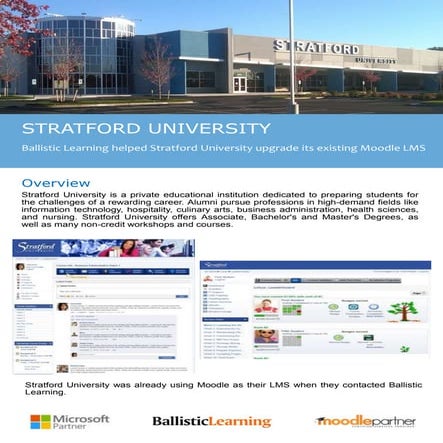 Stratford University - Moodle LMS for Gamification & Social Learning