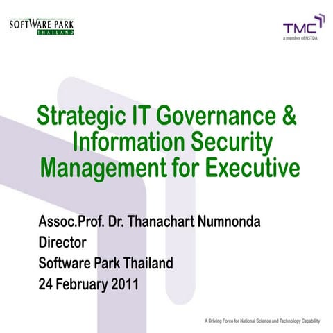Strategic IT Governance and IT Security Management Course