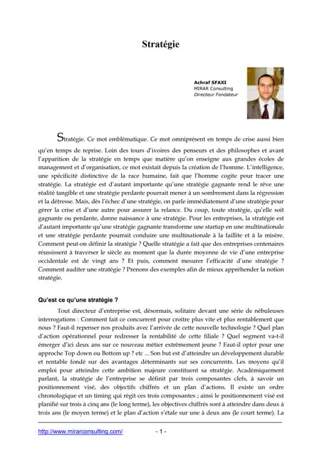 Stratégie