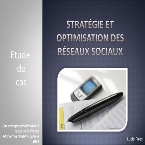 Stratégie et optimisation des réseaux sociaux - BtoB